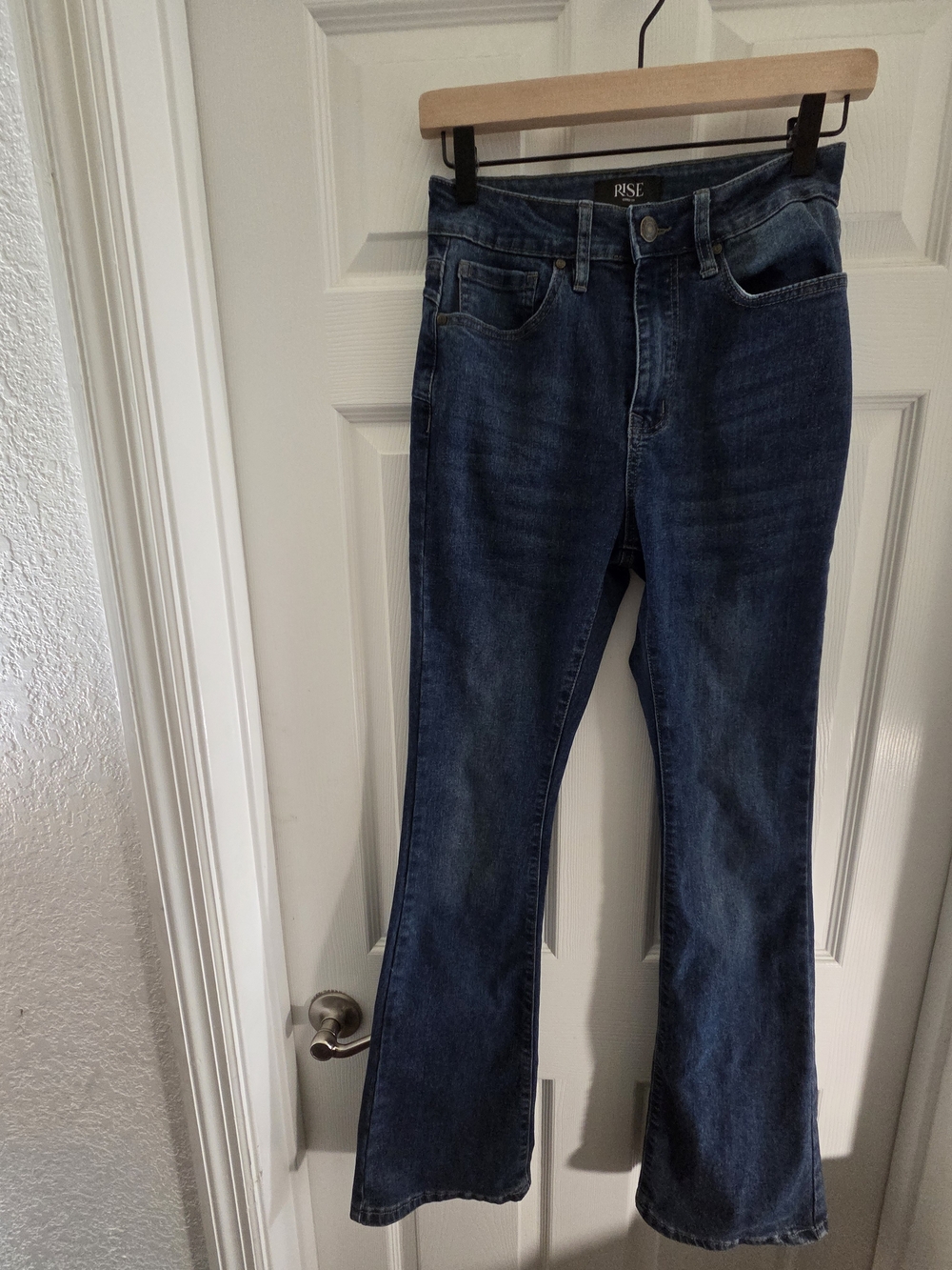 RISE Women's Blue Boot Cut Jeans - Classic Mid Rise
